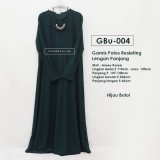 GBu-004 Gamis Polos Resleting Jersey